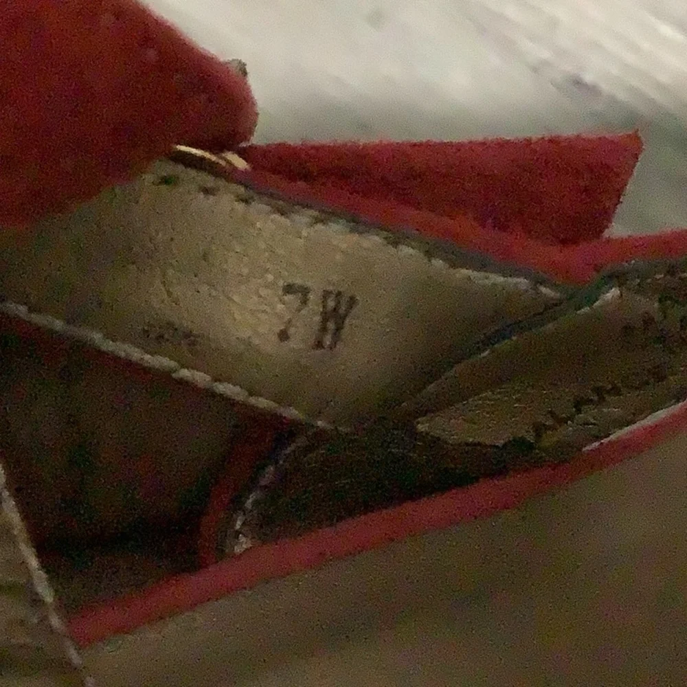 Vaneli Red Suede Women Wedge